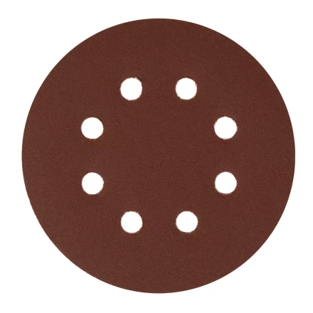 Круг абразивный на ворсовой подложке под &quot;липучку&quot;, перфорированный, P 180, 125 мм, 5 шт Сибртех 738087 купить в Новом Уренгое
