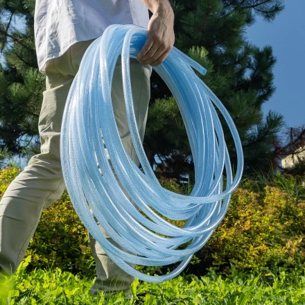 Шланг поливочный прозрачный армированный Palisad 3-х слойный, 1/2&quot;, 25 м 67361 купить в Новом Уренгое