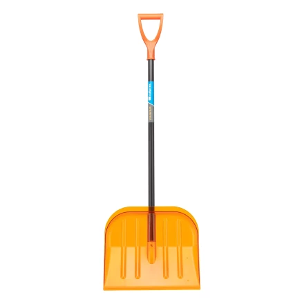 Лопата для уборки снега поликарбонат Сибртех, 465х410х1390 мм, стальной черенок, усиленная 61655 купить в Новом Уренгое