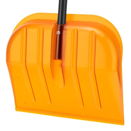 Лопата для уборки снега поликарбонат Сибртех, 465х410х1390 мм, стальной черенок, усиленная 61655 купить в Новом Уренгое