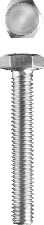 Болт ГОСТ 7798-70, M8 x 70 мм, 3 шт, кл. пр. 5.8, оцинкованный, ЗУБР 303086-08-070 купить в Новом Уренгое