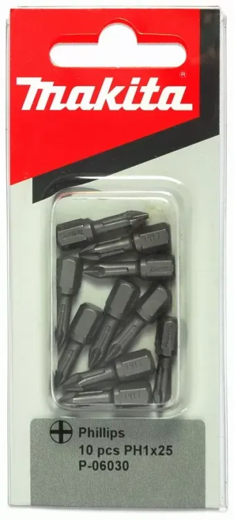 Биты Makita PH1 25мм 10шт (P-06030) купить в Новом Уренгое