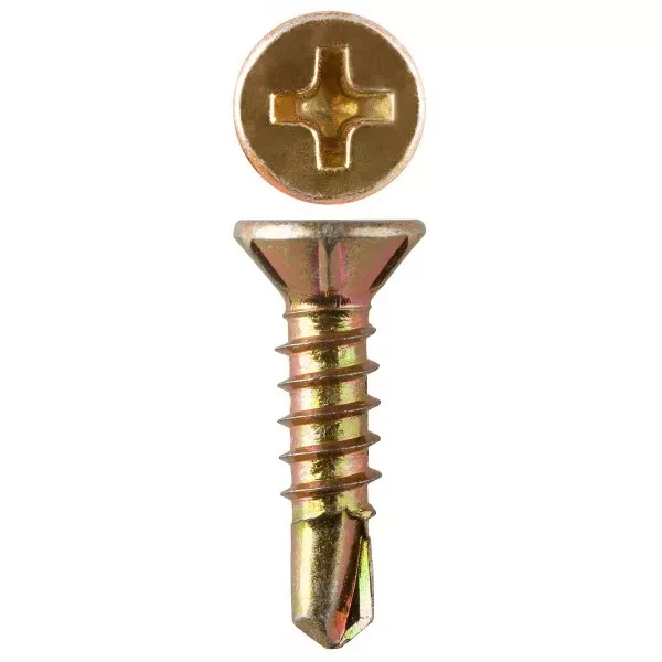 Саморезы ЗУБР "МАСТЕР" со сверлом для оконного профиля, жёлтопассивированные, 3.9x35мм, 6500шт 4-300230-39-035 купить в Новом Уренгое