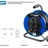 Удлинитель на катушке "ПВС 315", 30 м, 3500 Вт, 4 гнезда, IP44, ПВС 3х1,5 кв мм, ЗУБР 55081-30 купить в Новом Уренгое