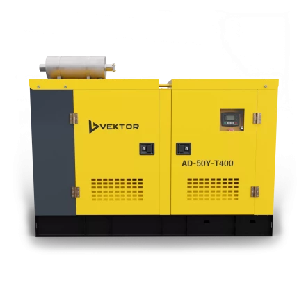 Дизельный генератор Vektor AD-50Y-T400 в шумозащитном кожухе с АВР купить в Новом Уренгое