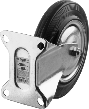 Колеса неповоротные из литой резины с металлическим диском серия ПРОФЕССИОНАЛ купить в Новом Уренгое