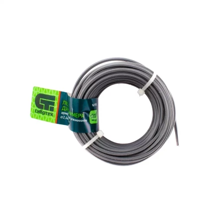 Леска для триммера звезда, армированная алюминием, 2.4 мм х 15 м, Россия Сибртех 961975 купить в Новом Уренгое