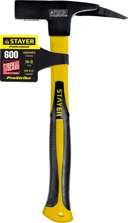 Молоток КРОВЕЛЬЩИКА PRO 600г с фиберглассовой рукояткой, STAYER Professional 20201 20201 купить в Новом Уренгое