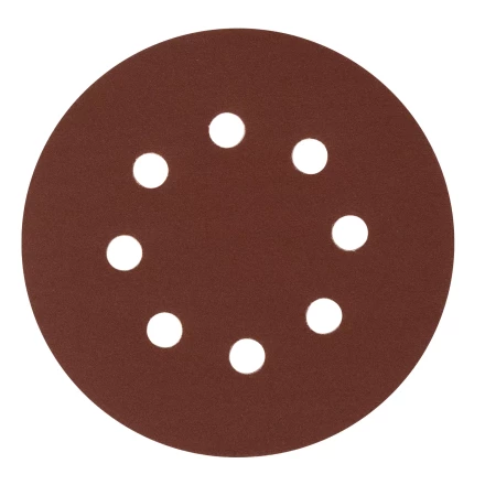 Круг абразивный на ворсовой подложке под &quot;липучку&quot;, перфорированный, P 220, 125 мм, 5 шт Сибртех 738097 купить в Новом Уренгое