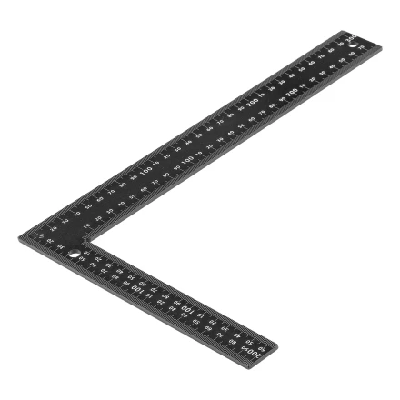 Угольник, 200 х 300 мм, алюминиевый, лазерная гравировка Denzel 32392 купить в Новом Уренгое