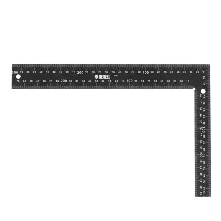 Угольник, 200 х 300 мм, алюминиевый, лазерная гравировка Denzel 32392 купить в Новом Уренгое