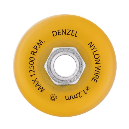 Щетка для УШМ, 75 мм, Чашка, нейлоновая щетина, М14, Denzel 74465 купить в Новом Уренгое