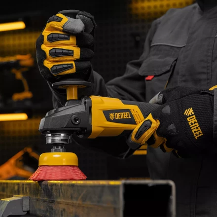 Щетка для УШМ, 75 мм, Чашка, нейлоновая щетина, М14, Denzel 74465 купить в Новом Уренгое