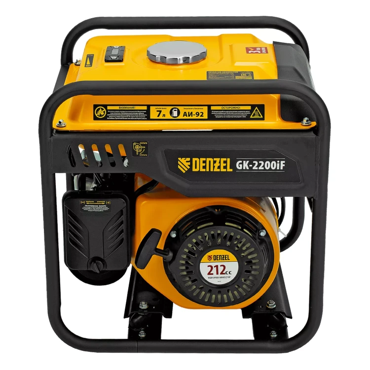 Генератор инверторный DENZEL GK-2200iF, 2,2 кВт, 230 В, ручной старт купить в Новом Уренгое