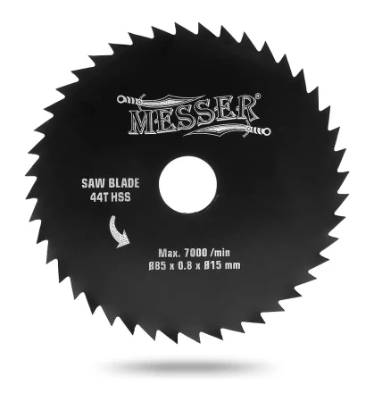 Диск HSS 85х15х0,8 мм 44T  универсальный для циркулярной мини-пилы MESSER М200 купить в Новом Уренгое