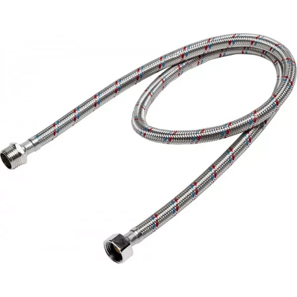 Подводка гибкая STAYER для воды, оплетка из нержавеющей стали, г/ш 1/2" - 1м 51015-G/S-100 купить в Новом Уренгое