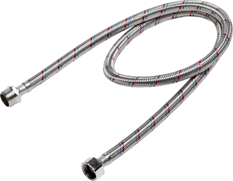 Подводка гибкая STAYER для воды, оплетка из нержавеющей стали, г/ш 1/2" - 1м 51015-G/S-100 купить в Новом Уренгое