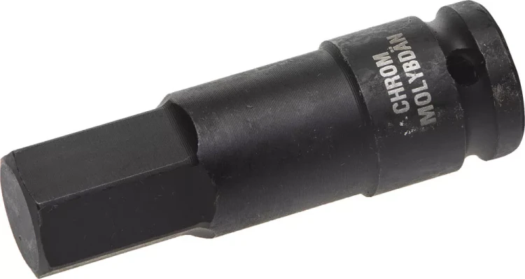 Торцовая головка KRAFTOOL "INDUSTRIE QUALITAT" ударная (1/2"), HEX, Cr-Mo, фосфатированная, H19 27950-19_z01 купить в Новом Уренгое