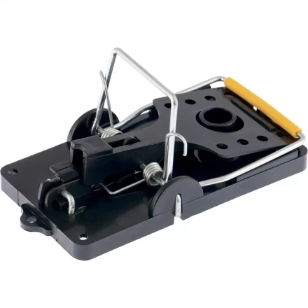 Мышеловка-крысоловка пластиковая открытая металлический механизм большая 140х75 мм СИБРТЕХ 94123 купить в Новом Уренгое