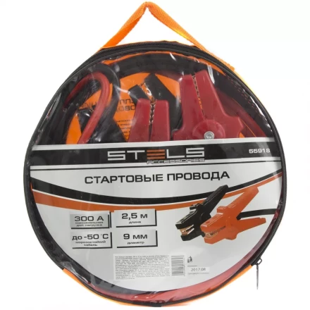 Провода стартовые 300А 2,5 м сумка на молнии STELS 55918 купить в Новом Уренгое