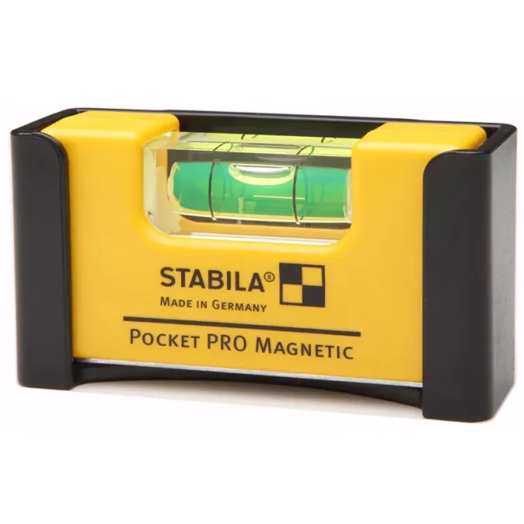 Уровень тип  Pocket Pro Magnetic 70x20x40мм в алюминиевом корпусе с магнитами с V-образным пазом  STABILA купить в Новом Уренгое