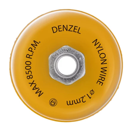 Щетка для УШМ Denzel, 100 мм, Чашка, нейлоновая щетина, М14, 74469 купить в Новом Уренгое