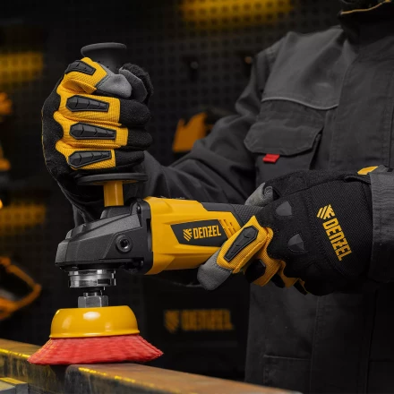 Щетка для УШМ Denzel, 100 мм, Чашка, нейлоновая щетина, М14, 74469 купить в Новом Уренгое