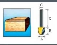 Фреза для прямого и наклонного фрезерования Makita D-10665 купить в Новом Уренгое