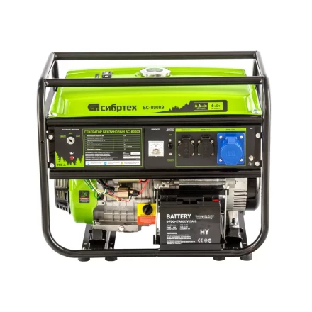 Генератор бензиновый Сибртех БС-8000Э 94549 купить в Новом Уренгое