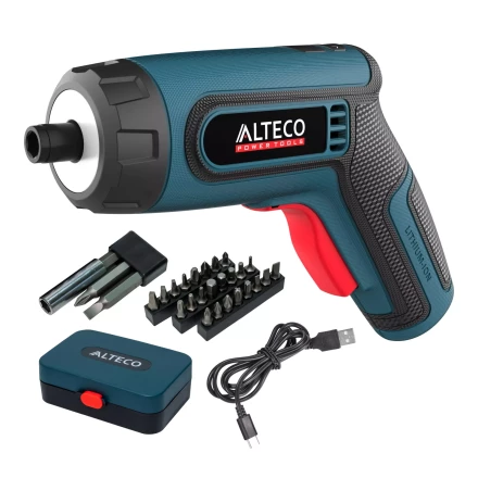 Аккумуляторная отвертка угловая ALTECO CSD 4V 67506 купить в Новом Уренгое