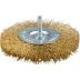 ЗУБР &quot;ЭКСПЕРТ&quot;. Щетка дисковая для дрели, двухрядная, витая латунированная стальная проволока 0,3мм, 100мм 3520-100-2_z01 купить в Новом Уренгое