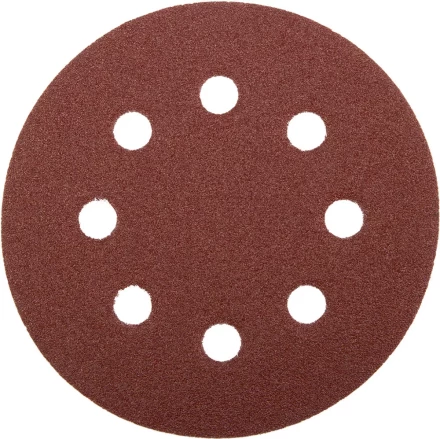 Круг шлифовальный ЗУБР &quot;МАСТЕР&quot; универсальный, из абразивной бумаги на велкро основе, 8 отверстий, Р60, 115мм, 5шт 35560-115-060 купить в Новом Уренгое