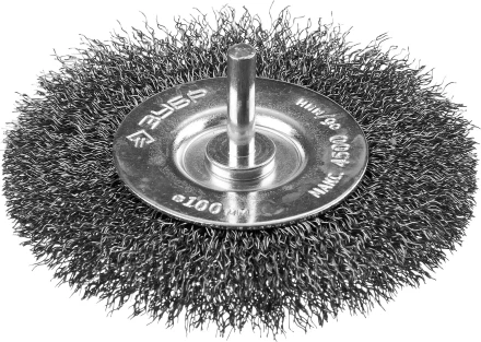 ЗУБР &quot;ПРОФЕССИОНАЛ&quot;. Щетка дисковая для дрели, витая стальная проволока 0,3мм, 100мм 35198-100_z02 купить в Новом Уренгое
