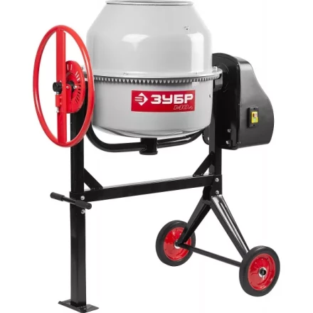 Бетоносмеситель ЗУБР, чугунный венец, 140л, 550Вт ЗБСЭ-140 купить в Новом Уренгое