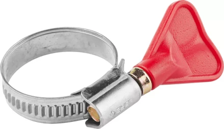 Хомуты ЗУБР &quot;ЭКСПЕРТ&quot; &quot;Бабочка&quot;, нерж. сталь, накатная лента 9 мм, 20-32 мм, 2 шт 37835-20-32 купить в Новом Уренгое