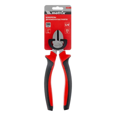Бокорезы Matrix, 180 мм, хром-ванадий, двухкомпонентные рукоятки, 17791 купить в Новом Уренгое