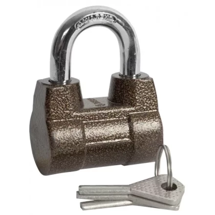 Замок навесной ЗУБР &quot;МАСТЕР&quot; облегченный, дисковый механизм секрета, ключ 7 PIN, дужка d-10мм, 60мм 3720-4_z01 купить в Новом Уренгое