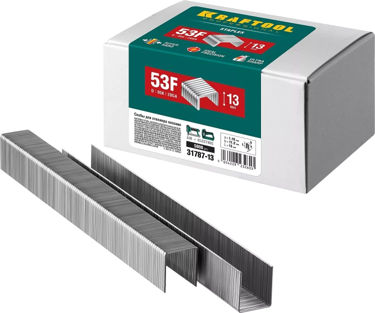 Скобы тип 20GA (53F / D / 056) 5000 шт 31787-13 купить в Новом Уренгое