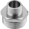 Бочонок ЗУБР "ЭКСПЕРТ" переходной, никелированная латунь, 1/2"-3/4" 51241-1/2-3/4 купить в Новом Уренгое
