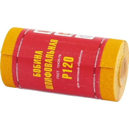 Шкурка на бумажной основе LP41C зернистость 16Н (Р80) мини-рулон 100мм х 5м Россия 75647 купить в Новом Уренгое