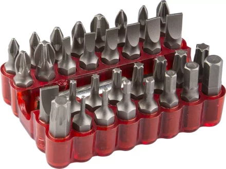 ЗУБР 33 шт, набор бит с магнитным адаптером (26045-H33) купить в Новом Уренгое