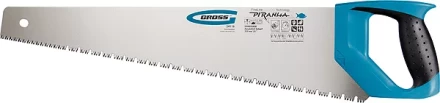 Ножовка по дереву &quot;PIRANHA&quot;,550 мм,сегм.строение рабочей кромки,7-8 TPI,зуб-3D,2-х к. рук-ка GROSS 24119 купить в Новом Уренгое