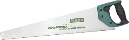 Ножовка универсальная (пила) KRAFTOOL &quot;KraftMax-9&quot; 9TPI, 550мм, 3D зуб, точный рез вдоль и поперек всех видов материалов, средних и мелких заготовок 15220-55 купить в Новом Уренгое
