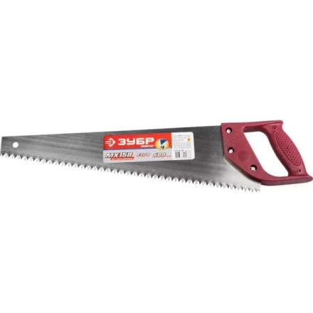 Ножовка ЗУБР &quot;МАСТЕР&quot; по дереву, прямой крупный зуб, пластиковая ручка, шаг зуба 6,5мм, 500мм 1525-05-50 купить в Новом Уренгое