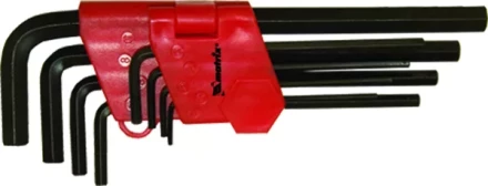 Набор ключей шестигранных имбусовых HEX, 1,5–10 мм, CrV, 9 шт., удлиненные  MATRIX 11231 купить в Новом Уренгое