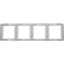 Панель СВЕТОЗАР "ГАММА" четверная вертикальная, цвет белый SV-54151-W