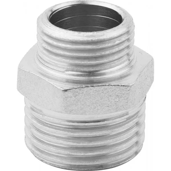 Бочонок ЗУБР "ЭКСПЕРТ" переходной, никелированная латунь, 1/2"-3/8" 51243-1/2-3/8 купить в Новом Уренгое