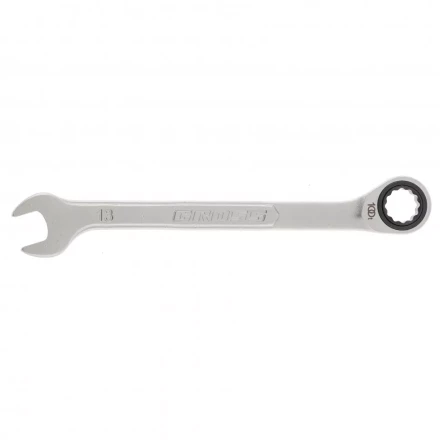 Ключ комбинированный трещоточный 13 мм количество зубьев 100 Gross 14851 купить в Новом Уренгое