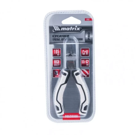 Кусачки торцевые Mini 105 мм авторазжим Pro Matrix 17837 купить в Новом Уренгое