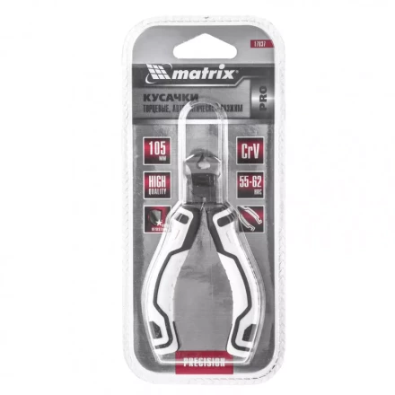 Кусачки торцевые Mini 105 мм авторазжим Pro Matrix 17837 купить в Новом Уренгое